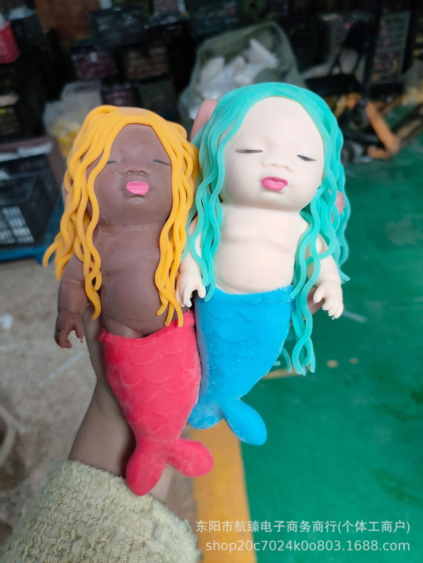 긴 머리 인어 카와