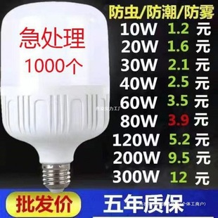 Led bulb super bright power saving eye protection white light big screw E27 screw mouth spherical bulb household energy saving lamp commercial