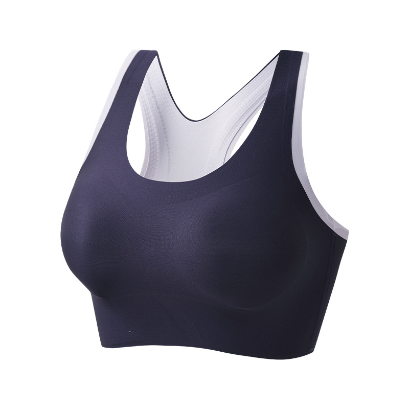 Hermoso sujetador de yoga con espalda, posavasos fijos, ropa interior deportiva integrada a prueba de golpes, chaleco ajustable para correr y fitness