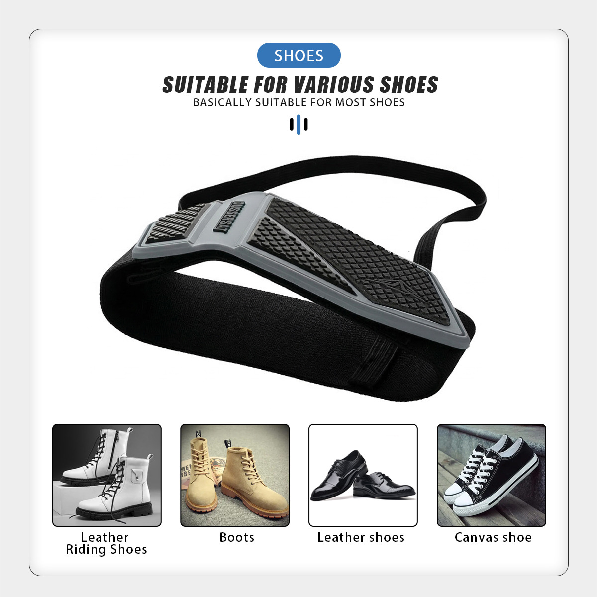 Cross-Border Motorcycle Shoe Cover, Gear Shift Cover, Anti-Slip Riding Shoe Protector, Rubber Gear Lever Protective Shoe Cover, Widened, Anti-Scratch, Wear-Resistant