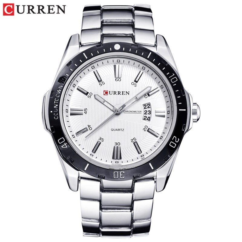 CURREN / CARRIEN 8110 Calendario impermeable para hombres Personalidad de moda relojes de cuarzo relojes de hombre Guangdong