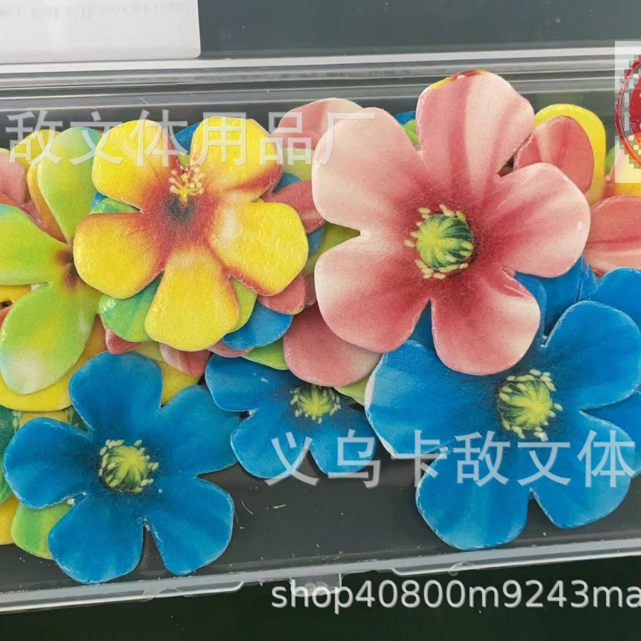 Especial transfronterizo para decoración de papel de arroz glutinoso, decoración de pastel de flores, decoración de papel de barnizado, decoración de horneado de mariposa en caja