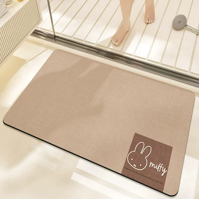 Avtomobil döşəmə paspasları – Diatomaceous Earth Mat for - forest-style-miffy-khaki-4060cm-new-diatom-mud