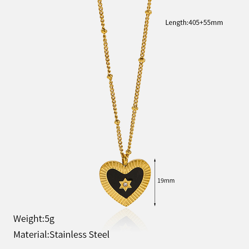 8g Weight Lobster Trigger Clasp Closure Clasp Closure Type 304 Stainless Steel Pendant Material Pendant Necklace Classification 304 Stainless Steel Chain Material Singapore chain, cable chain Chain Type 1 Piece Quantity Casual, Daily Occasion 304 Stainless Steel Material Heart Shape Pattern All Seasons Season Women's Gender Plating Design Elegant, Vintage Style Style Wholesale Jewelry Elegant Vintage Style Heart Shape 304 Stainless Steel Plating Singapore Chain Cable Chain Pendant Necklace 2