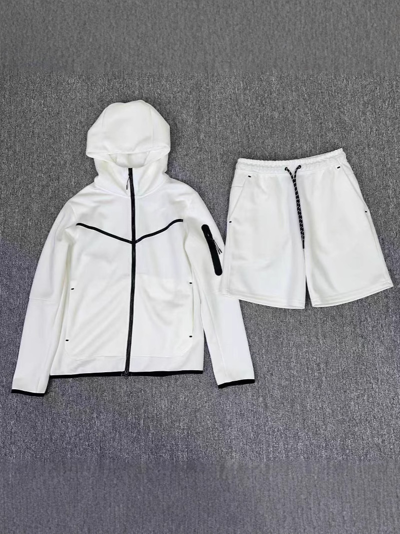 20SS Traje deportivo transfronterizo Primavera y verano para hombres Nuevo estilo Cárdigan con capucha casual de punto 490-Shorts 4503 Traje