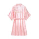 Morning Robe Wedding Women's Wedding Silk Birthday Party Nightgown Stopper Red Bride Bridesmaid Group Hand Ceremony Ice Silk Pajamas