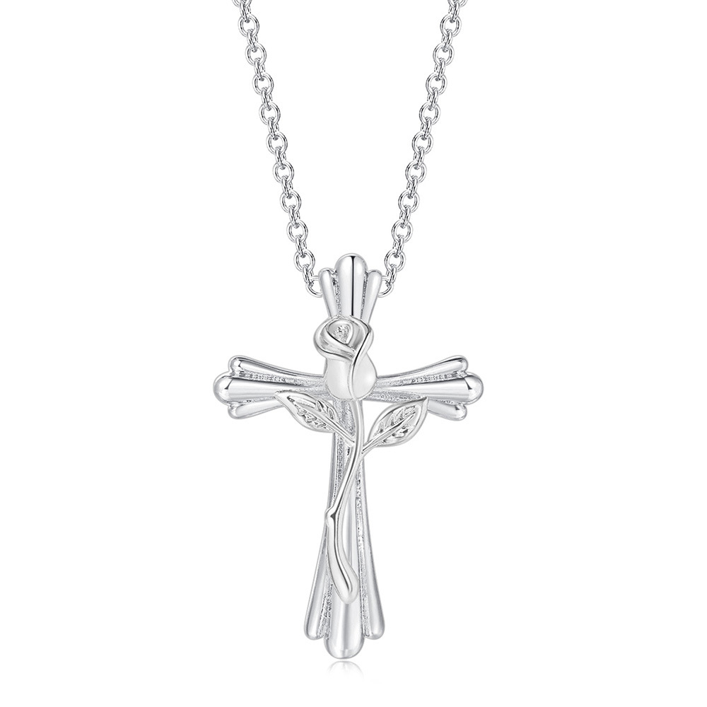Fashion Cross Copper Plating Pendant Necklace 1 Piece