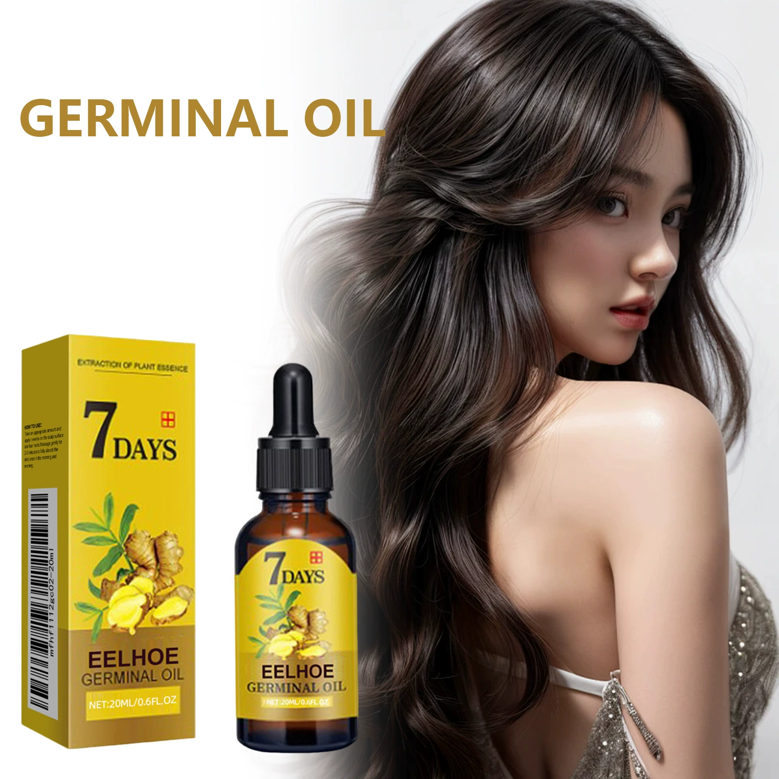 EELHOE Имбирный раствор для волос для волос для ухода за волосами Улучшение ухода за волосами