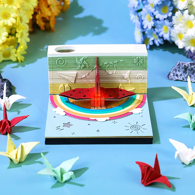 3D Castle Desk Calendar, Custom Creative Gift, 2026 Weekly Options with Lighted Covers