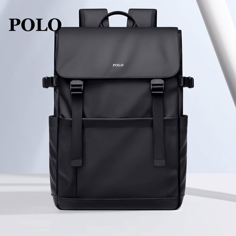 Polo Backpack Men's Business Travel 15.6inch Computer Backpack Large Capacity Commuting Fashion College Student Bag