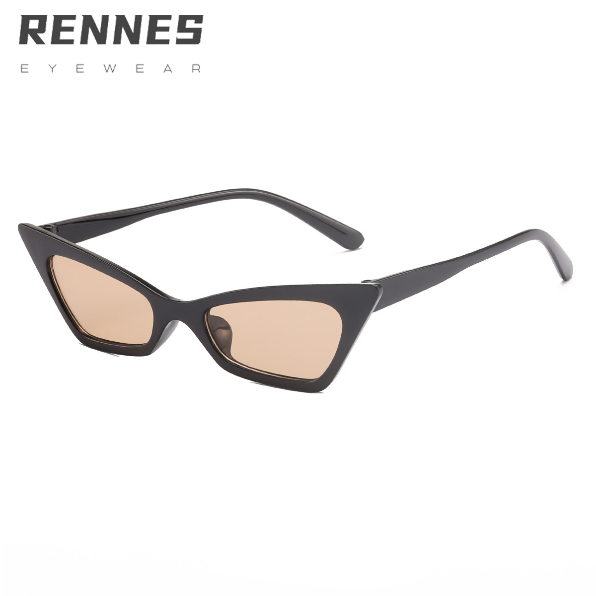 2022 nueva moda europea y americana Ojo de gato pequeño marco gafas de sol ins jalea color gafas de sol personalizadas calle tiro gafas decorativas