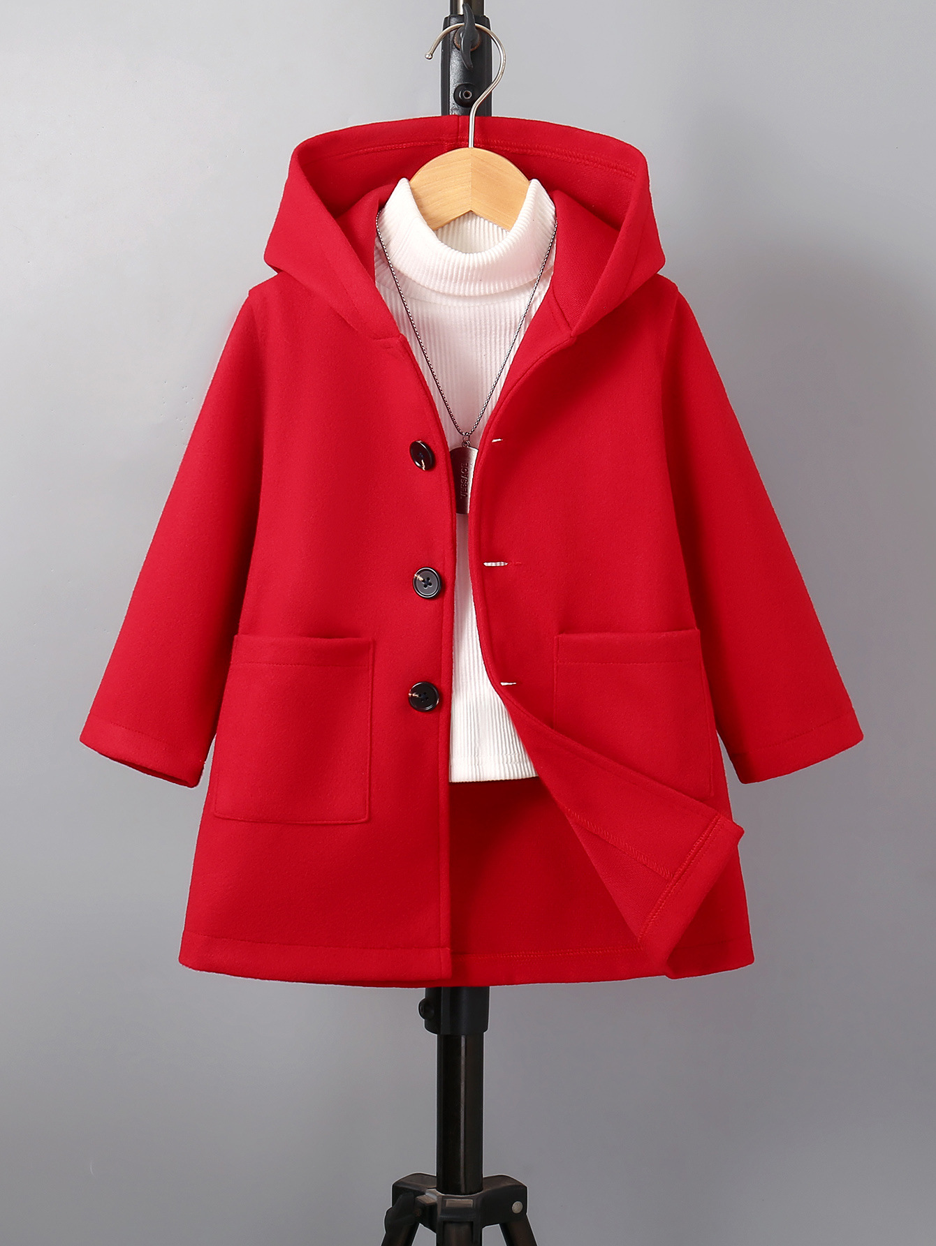 Детское пальто для мальчиков с капюшоном, в корейском стиле