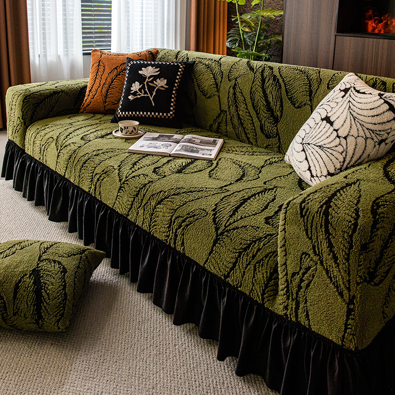 Sopa de otoño con hojas de falda - verde
