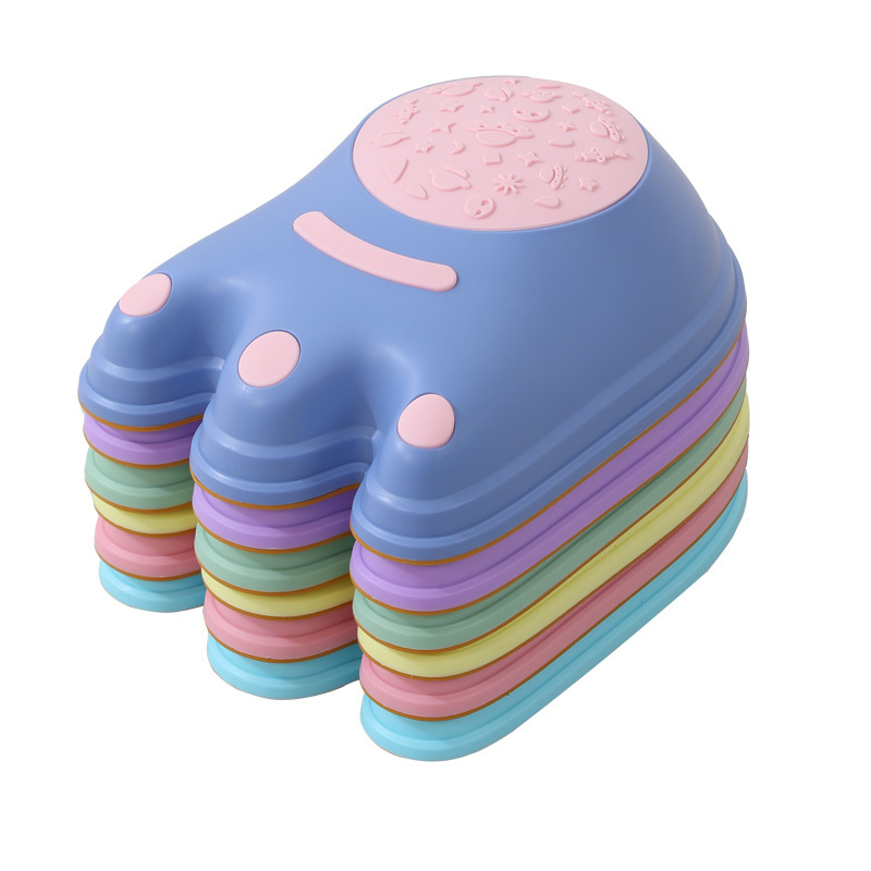 Inventario al por mayor para niños de educación temprana en interiores equipos de entrenamiento sensorial de color juguetes de equilibrio pisoteando rocas del río