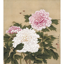 余稚花鸟工笔正方形字画高清微喷打印画心宣纸未裱国画画芯