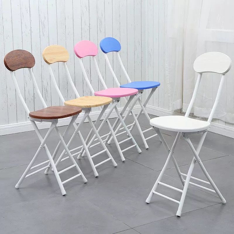 Складной стул, домашний обеденный стул, стул со спинкой, тренировочный стул, стул для студенческого общежития, простой компьютерный стул, портативный складной Qiangzhiyu