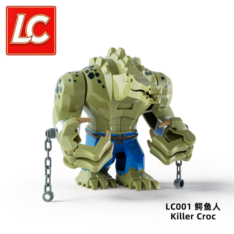 In-Stock Lc001 Jiangpai D173 Crocodile Man Minifigure Bagged Building Block Toy