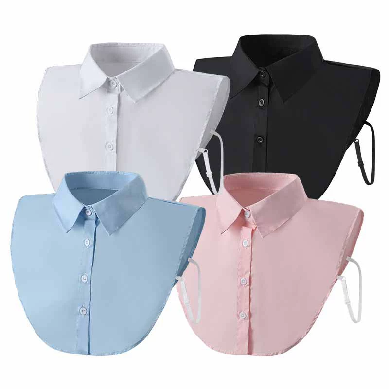 Оптовая Продажа рубашки с искусственным воротником Поддельный Воротник универсальный черно-белый Профессиональный пригородный ол женский Поддельный Воротник