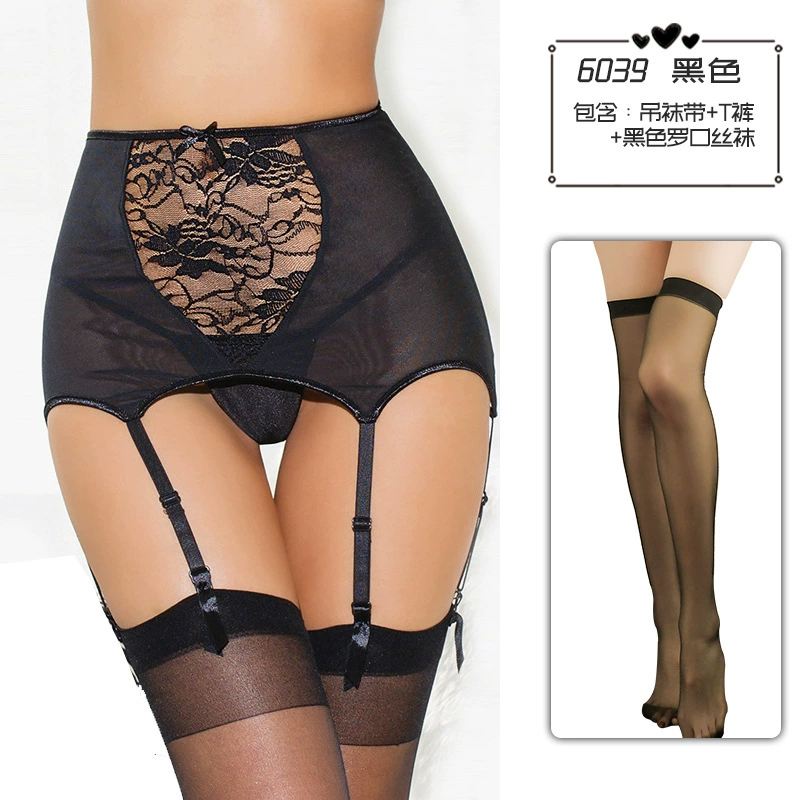 幻情 Sexy underwear, set, European style, high waist, plus size
