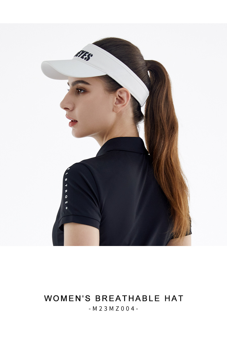 Mũ golf nữ không đầu Moeyes Magic Eye phối màu tương phản, dây hút mồ hôi chống nắng — M23MZ003-Đen Trắng, M23MZ003-Trắng Đen, M23MZ004-màu trắng, M23MZ005-màu trắng chi tiết 29