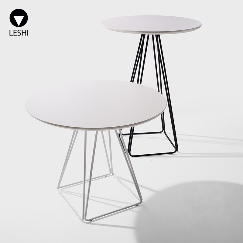 Dining Table and Chairs Nordic Italian Style Small Household Modern Simple Round Table Dining Table Light Luxury Reception Negotiation Table Bar Table