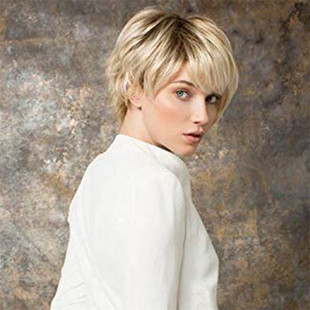 Cross-border foreign trade Europe and the United States wig female fashion short hair mechanism blonde brown short hair chemical fiber headgear a generation of hair