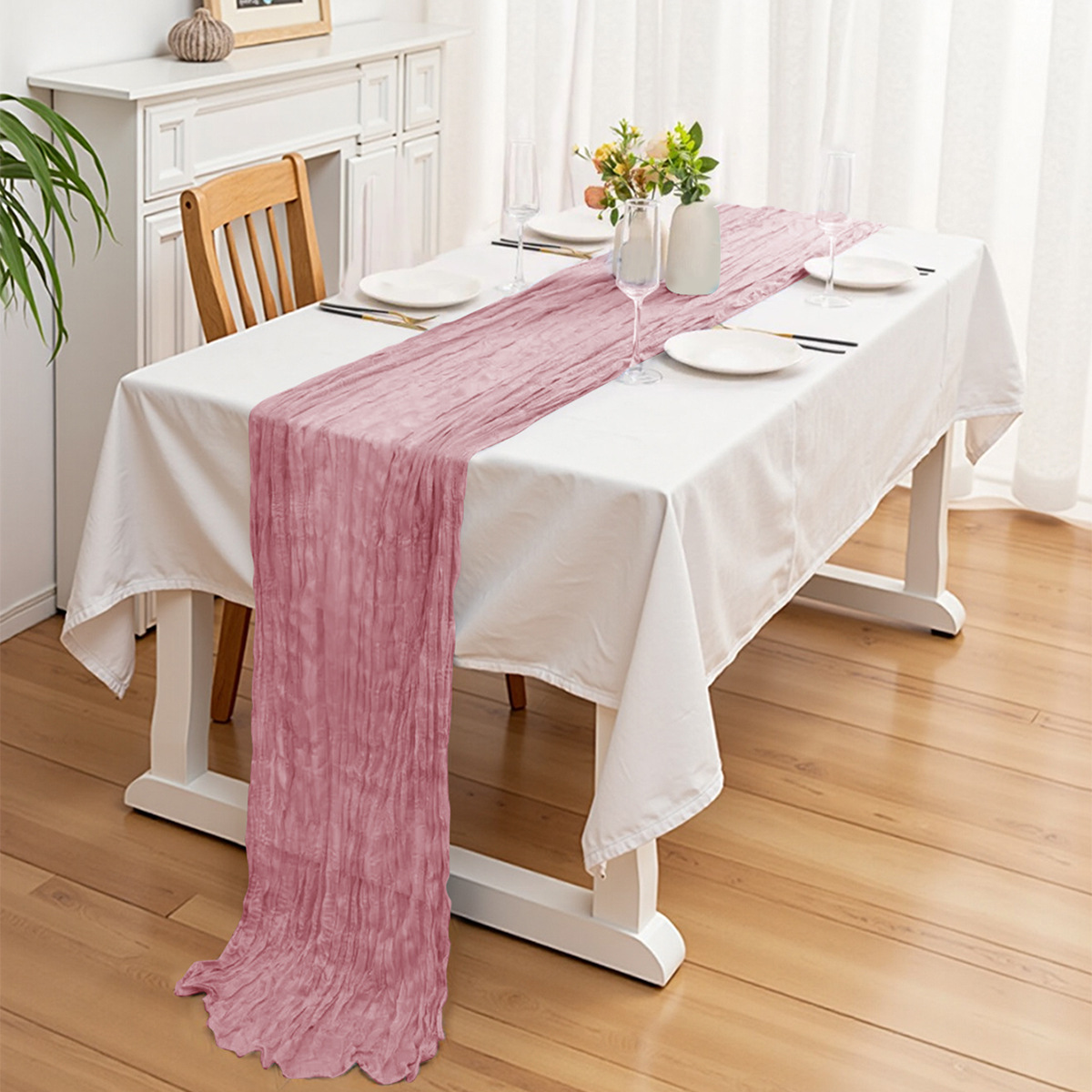 Nuevo transfronterizo balinés bandera de mesa de tela de tela de tela de mesa de fiestas de bodas decoraciones de tela de mesa
