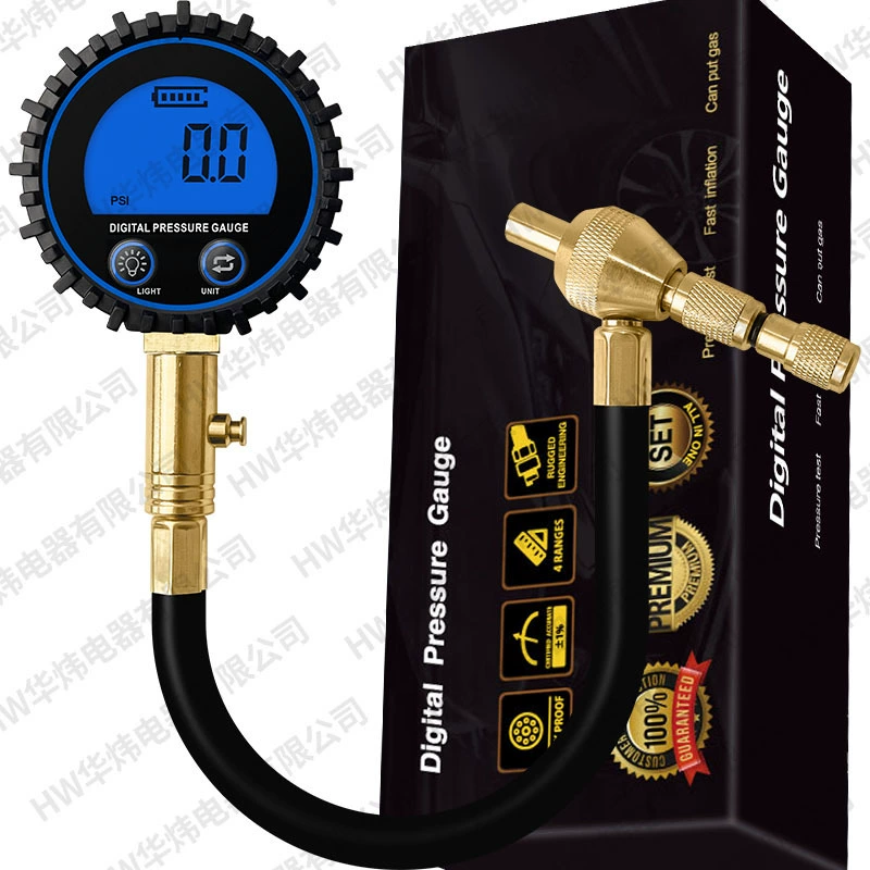 Самый продаваемый цифровой манометр Amazon с большим экраном, точность 0,1 фунта на квадратный дюйм, многофункциональный выпуск воздуха для внедорожников