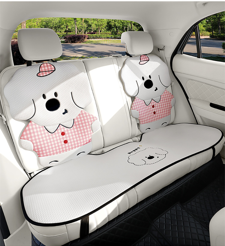 New Daidai Dog Car Seat Cushion, Universal for All Seasons, Single-Piece Driver's Seat Cushion, Cute Seat Cushion for Women