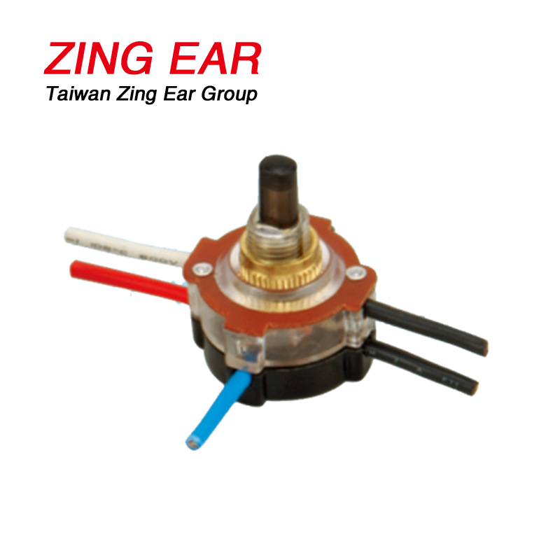 夜光开关灯饰用按压开关ZE-1137 带线型半透明外壳按制开关