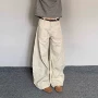 宽松春秋季男女直筒工装裤