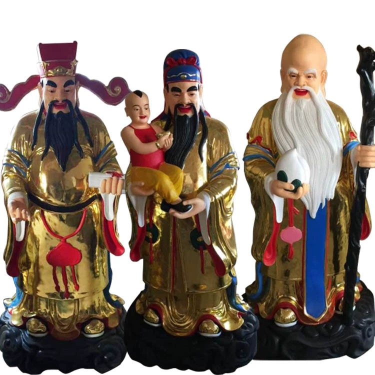 Изображения долгожителей-звезд, антарктические бессмертные, statues of the God of Wealth, statues of fortune, longevity and happiness, pictures of Shanyuan Buddha Statues Factory