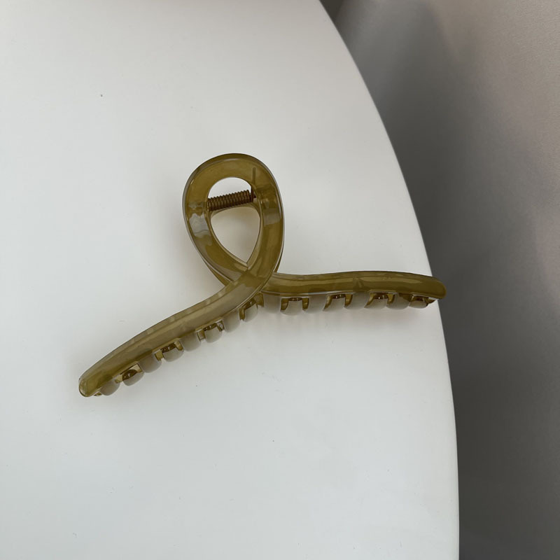 Clip de cabello de alta calidad para mujeres cabeza de plástico detrás de cabello de cabello de gran tamaño raspado de cabello de tiburón al por mayor image 8