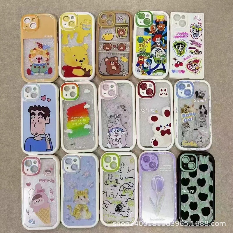 Mobile Phone Case Blind Box Various Styles Apple Mobile Phone Case Lucky Bag 15Promax/14/13 Cute Simple Protective Case