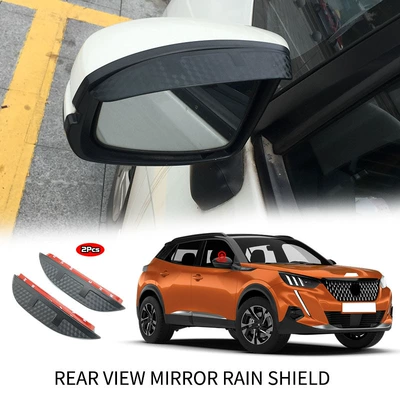 Rain shield: and Sunny Weatherboard - standard-packing-without-logo-peugeot-peugeot-2008-mk2-p24-2020-rearview-mirror-rain-eyebrow-carbon-fiber-pattern