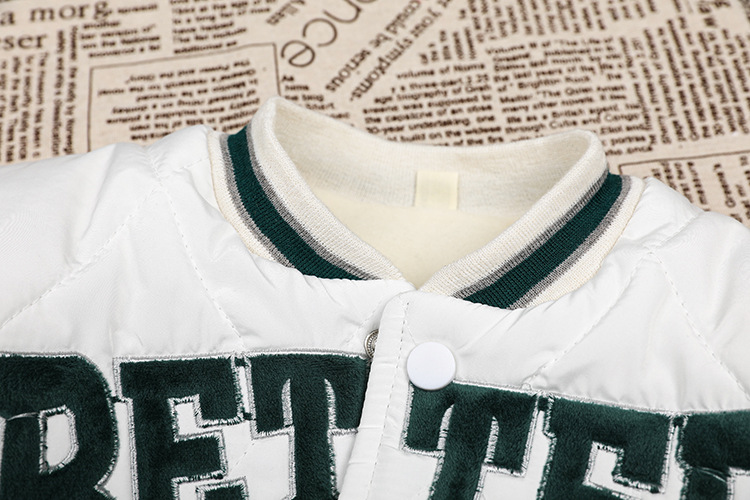 Nowość Replenishment Dziecięca bawełniana kurtka typu bomber Top Chłopięca i dziewczęca sportowa kurtka zimowa dla niemowląt_voghion.com