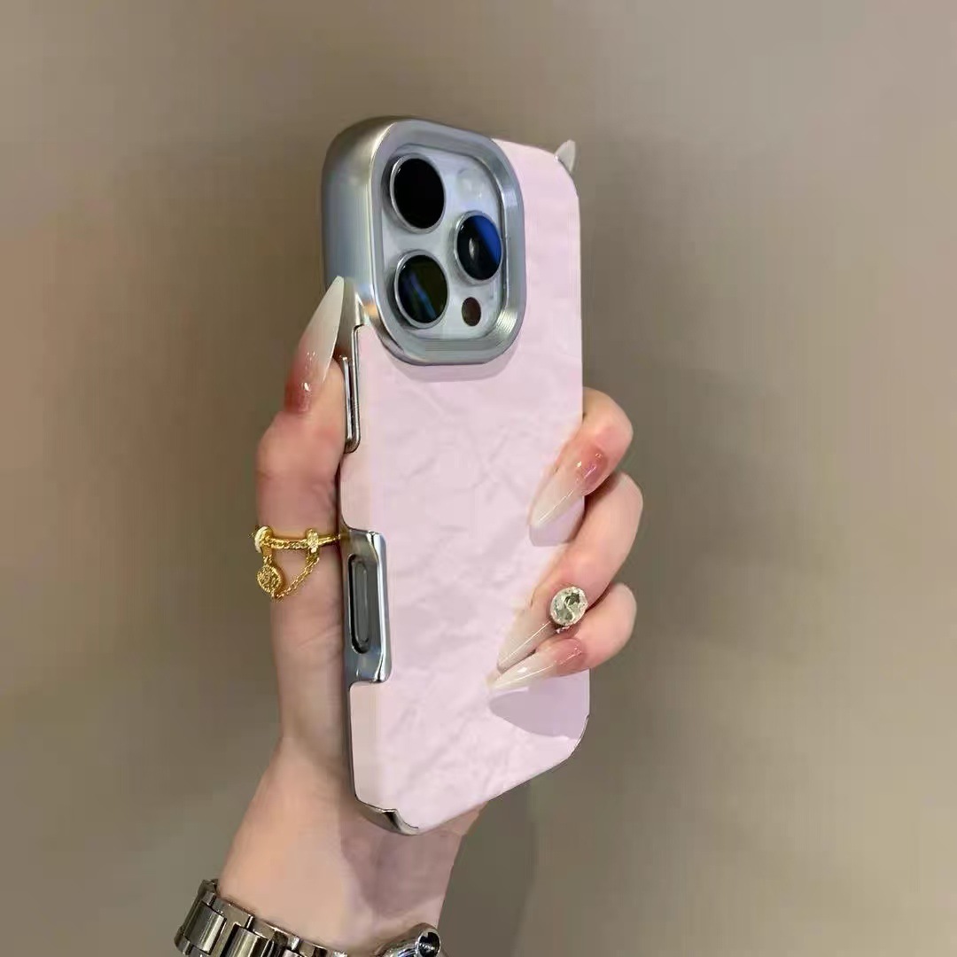 Patrón de montaña de nieve de franela galvanizada para Apple 16PM funda para teléfono móvil iphone15/14ProMax pareja 13 simple