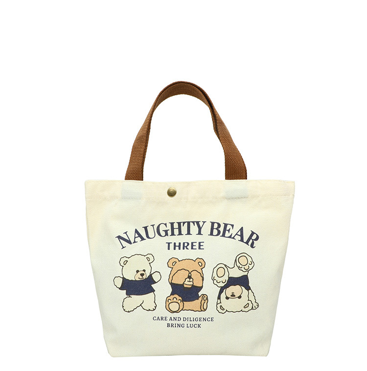 Bolsa de mano de lonchera de trabajo 2025 nuevo bolso de mujer bolso de mano bento bolso de lona bolso impermeable