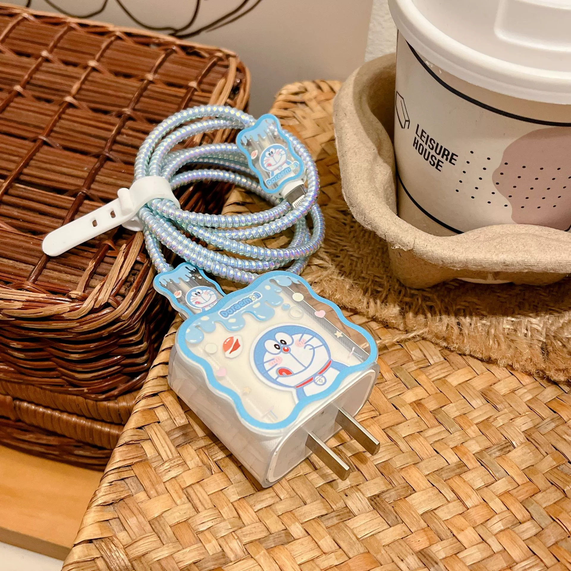 Doraemon милый зарядное устройство защитный чехол для Apple зарядное устройство быстро зарядное устройство головка 18w20w защитный чехол