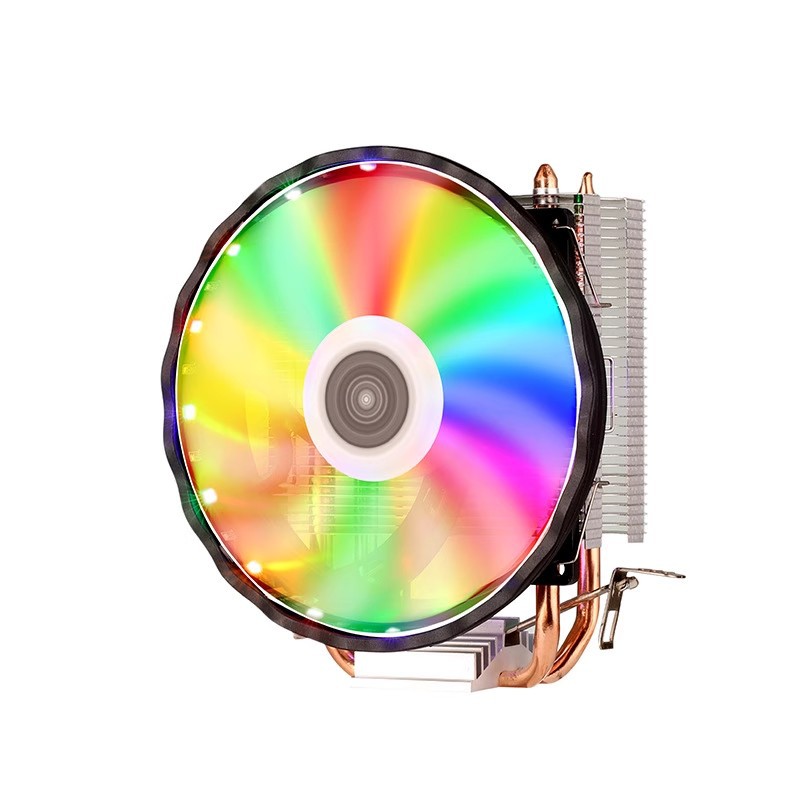 零下三十度LX-200炫彩发光12CM风扇11551150.115双平台二铜管台式