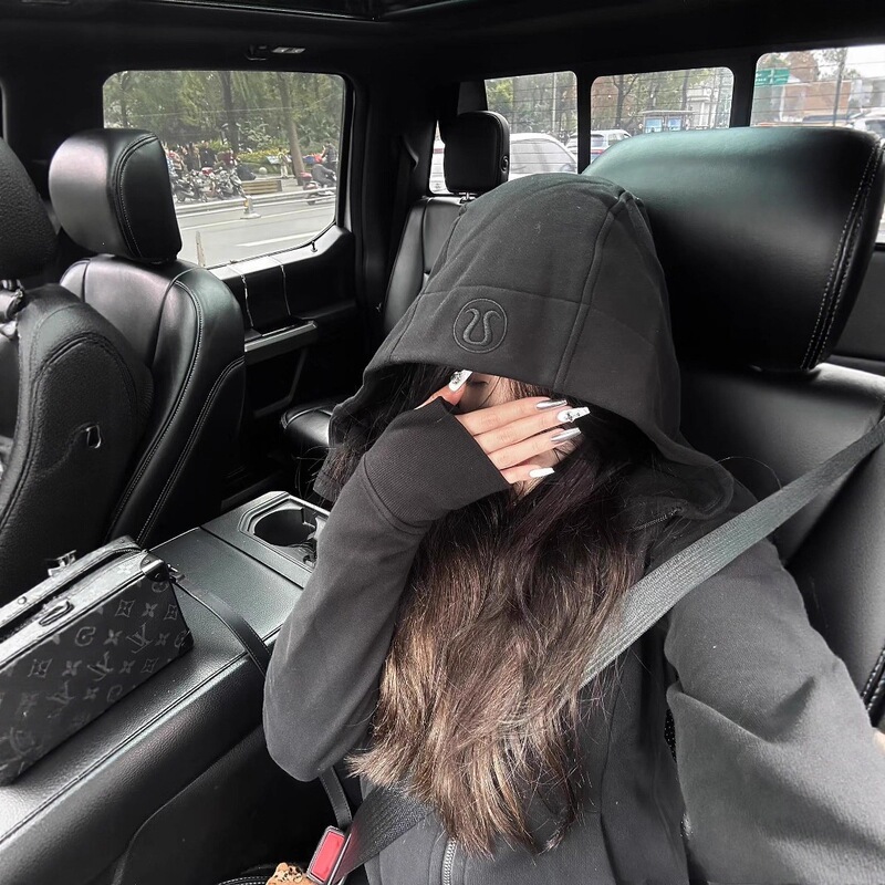 lulu original design, same style as the scuba slim-fit hoodie with embroidery and fleece lining, yoga top, outerwear, autumn/winter women's clothing