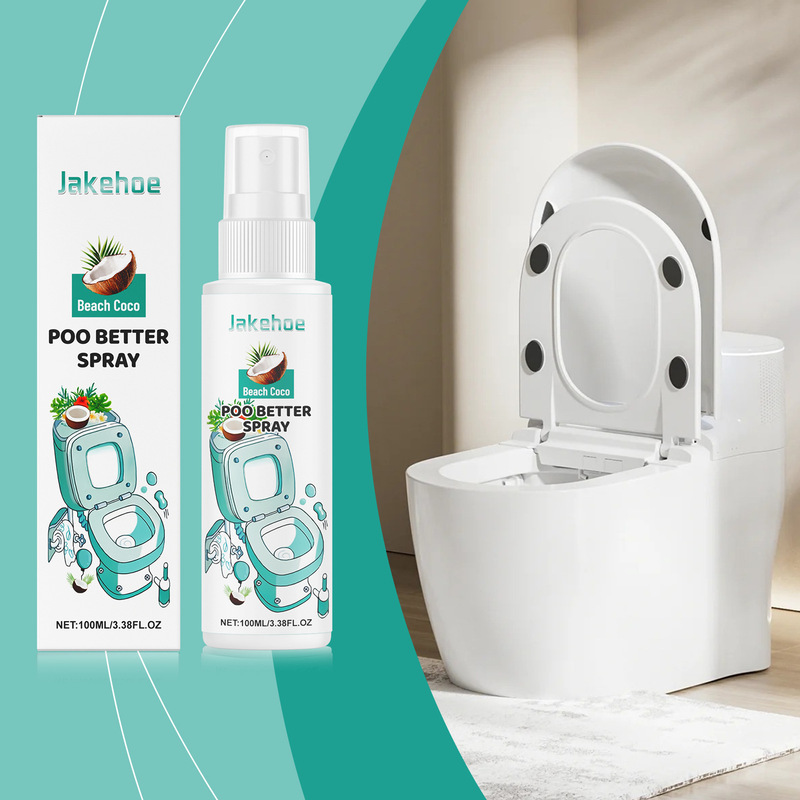 Jakehoe Toilet Refreshing Spray Refreshing, Clean and Long-Lasting Daily Household Hotel Portable Care Spray