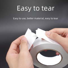 White high-viscosity double-sided tape strong adhesive for student handmade office, hand-tearable cotton paper hot melt double-sided tape wholesale