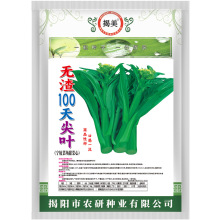 揭美无渣100天尖叶甜菜心种子 甜脆油青菜心籽 原厂彩袋包装500克
