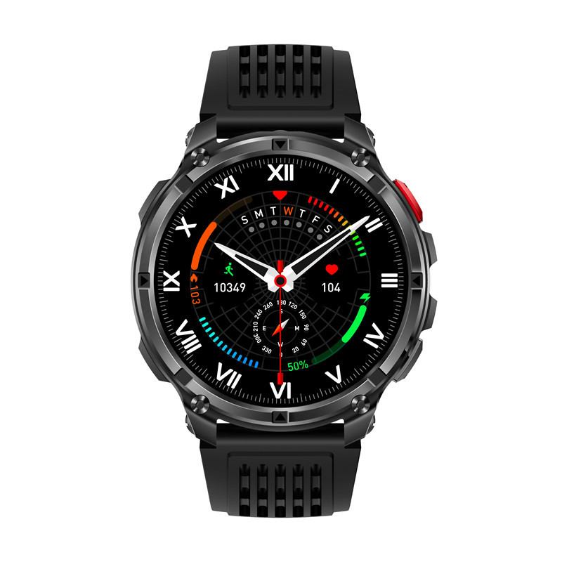 Outdoor Sports Smartwatch With 1100mAh Large Battery Smart Calling Compass Flashlight Feature Waterproof Wristwatch For Men And Women_voghion.com