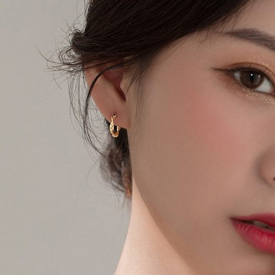S925 Sterling Silver Wholesale Mobius Ring Earrings Twist Earrings 2020 New ins Ear Ring Trendy Women's Earrings