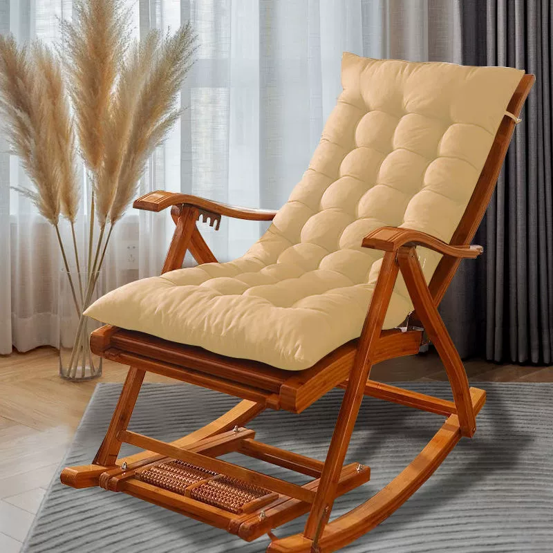 Хлопковая подушка сиденья толстый шезлонг кресло-качалка осенний и зимний коврик складной стул универсальный ленивый диван специальный стул для четырех сезонов