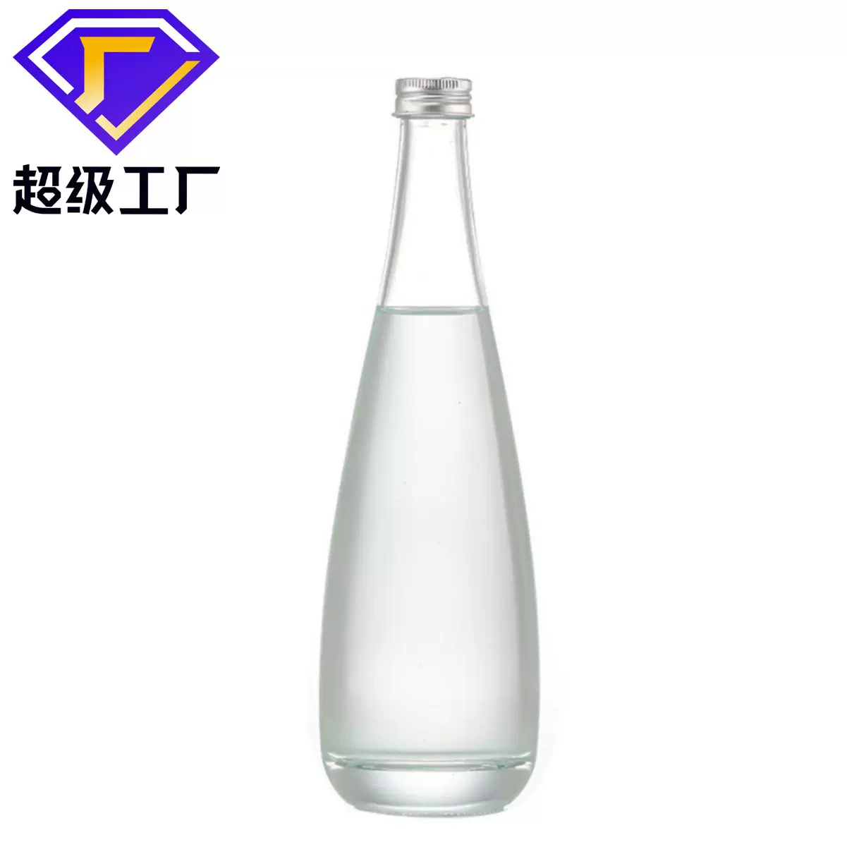 透明晶白料玻璃矿泉水瓶330500ml磨砂饮料瓶果汁茶油白酒高端生产