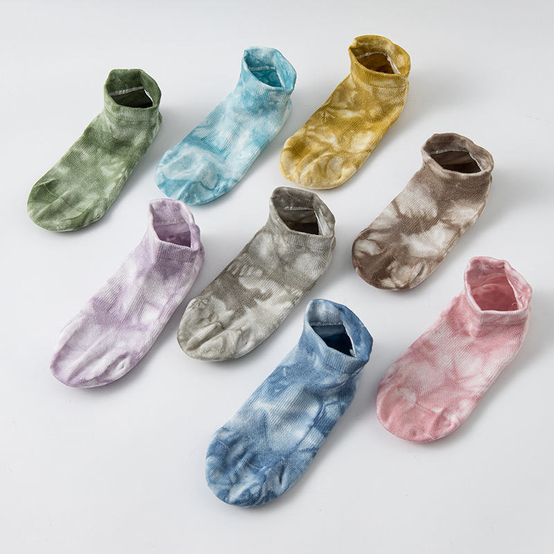 Tie-Dye Yoga Socks Pilates Professional Fitness Non-Slip Sports Ballet Dance Barefoot Exercise Floor Socks