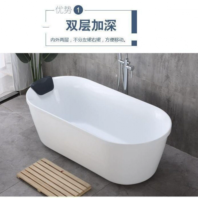 Акриловая ванна для ванной комнаты, для взрослых, небольшая, для малогабаритной квартиры, цветная, спа-ванна, ванна для взрослых, бытовая.